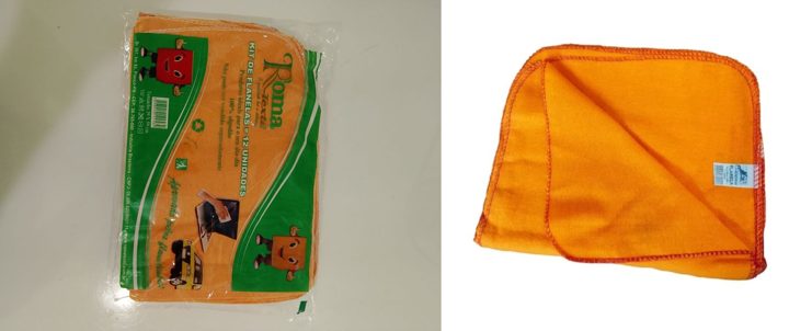 Flanela laranja 29x39, dz