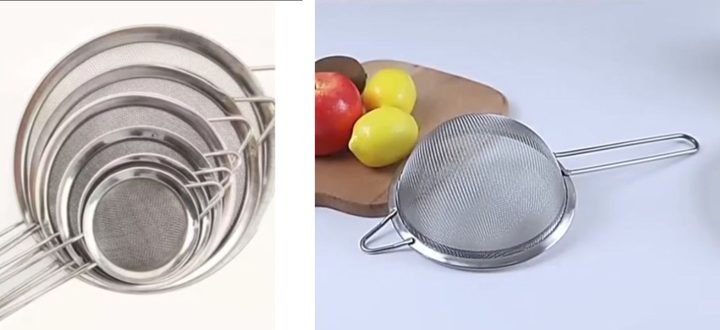 Peneira metal 16 cm