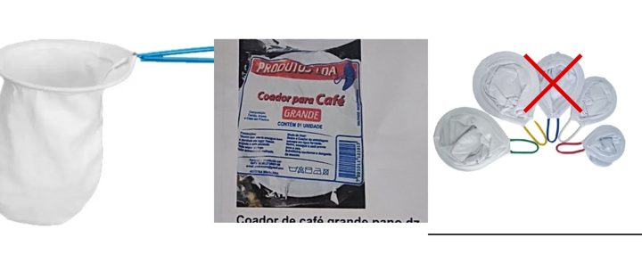 Coador de café grande pano dz