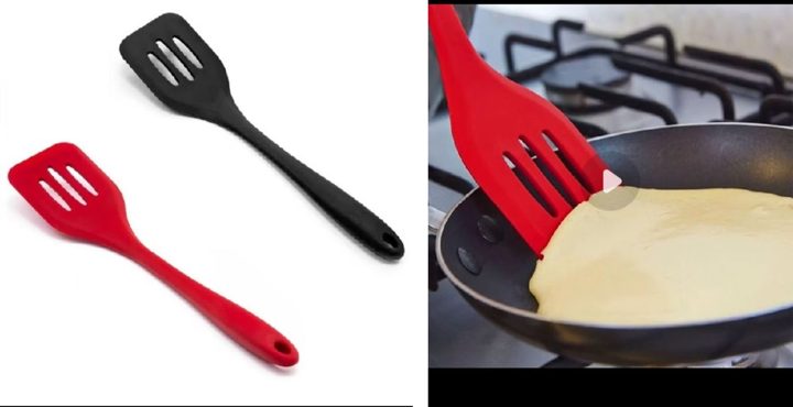 Espátula vazada de silicone