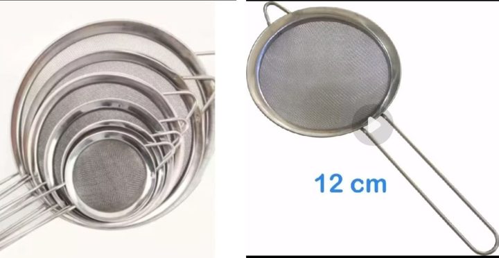 Peneira metal 12 cm